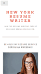 Mobile Screenshot of newyorkresumewriter.com
